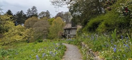 Meeting place outside on the Dartington Hall Estate