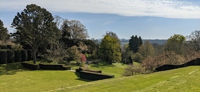 Dartington Hall gardens, close to Geoff Green's therapy room